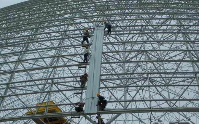 松江网架装配好以后应当留神哪八项验收事件